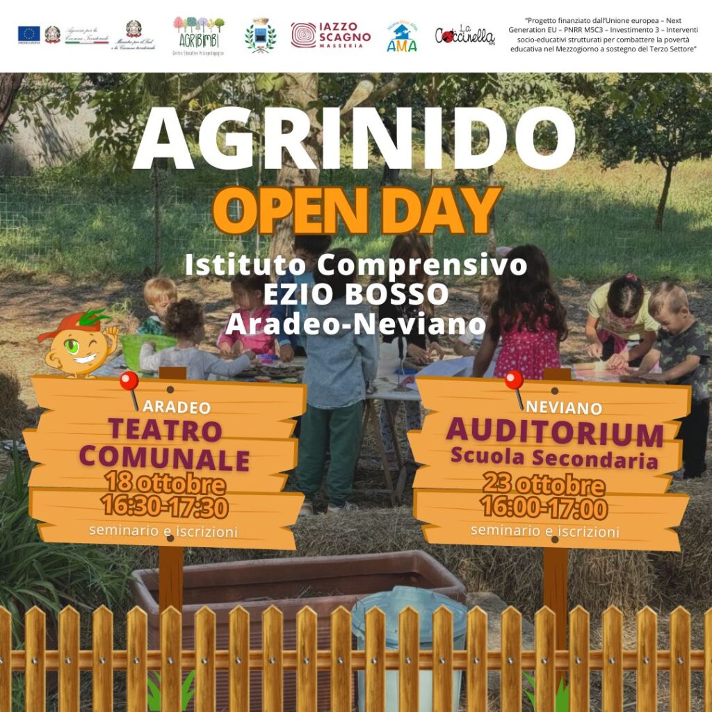Locandina progetto Agrinido